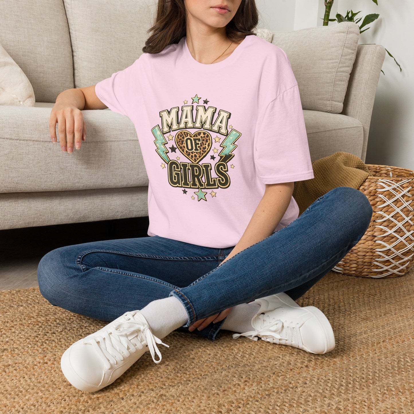 Mama of Girls Leopard T-shirt