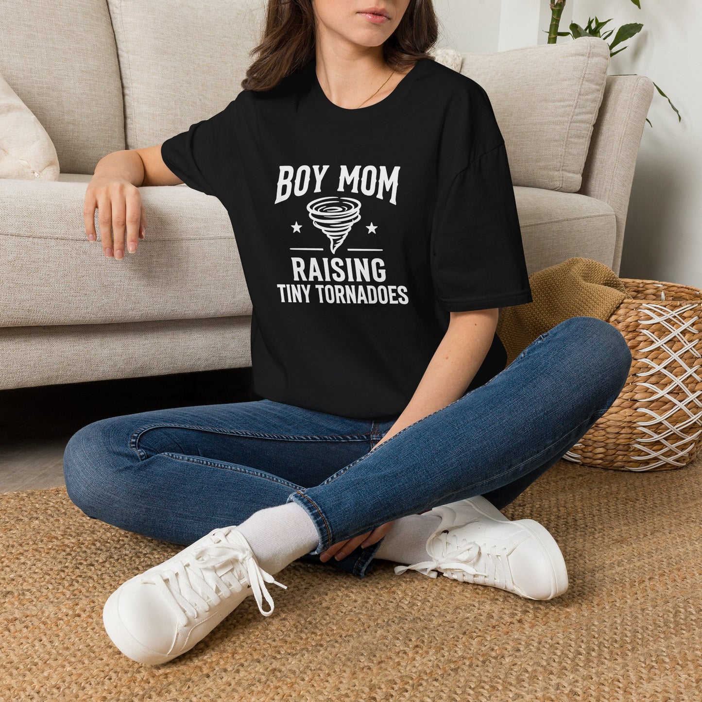 Boy Mom Raising Tiny Tornadoes Shirt