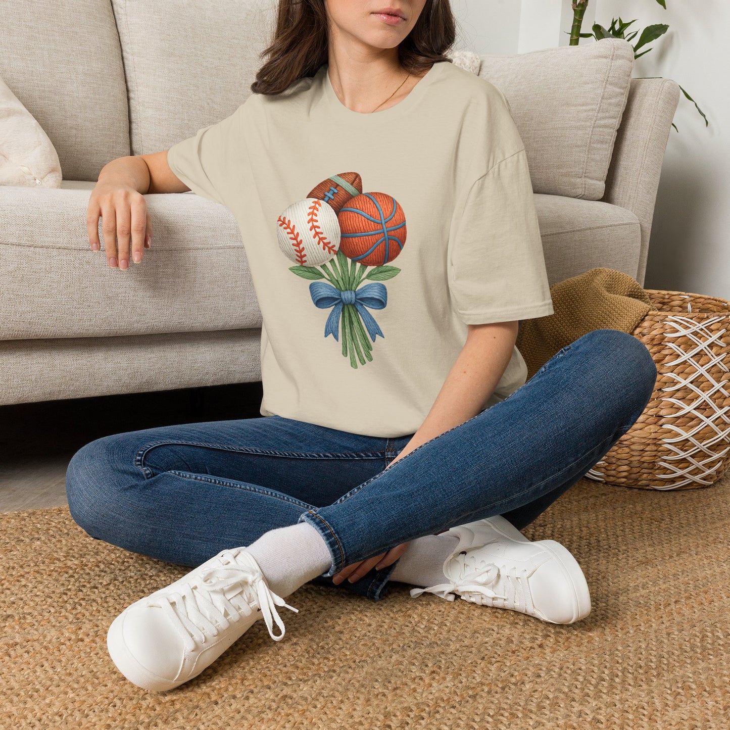 Baseball Flowers T-shirt