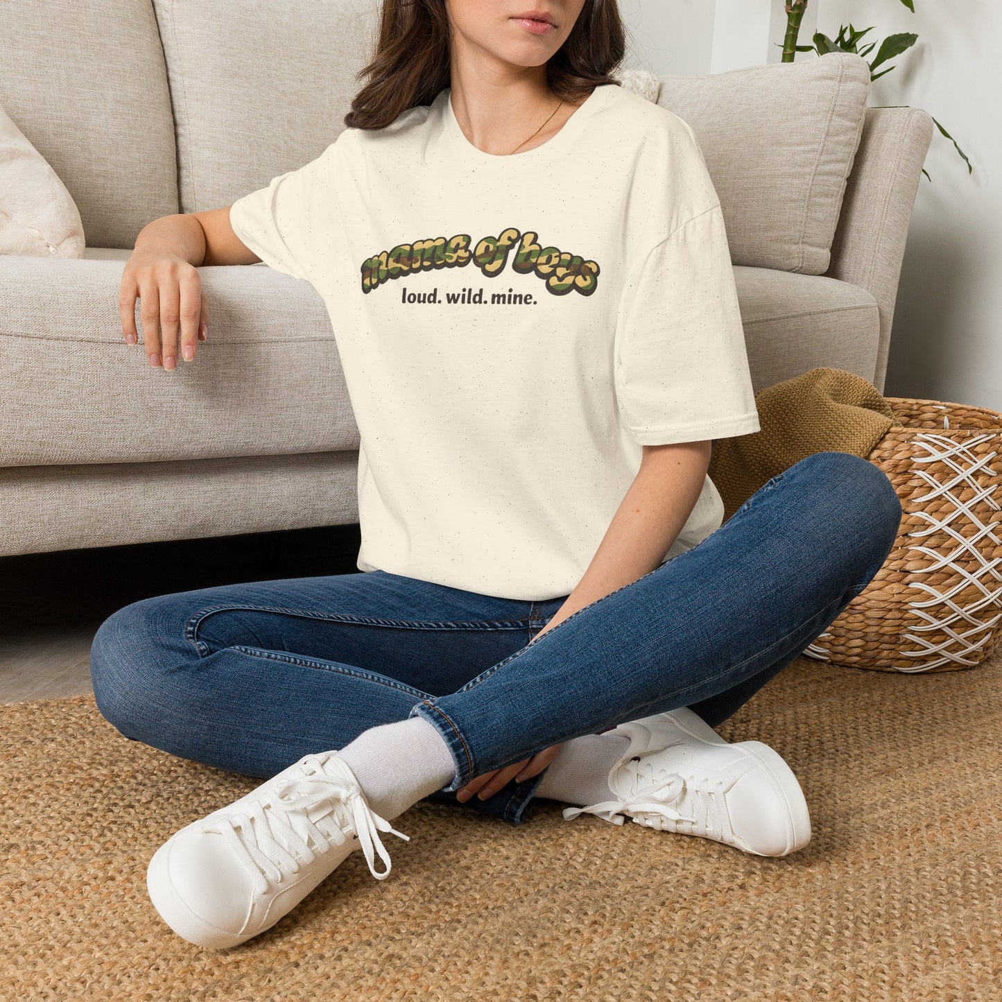 Mama of Boys Camouflage T-shirt