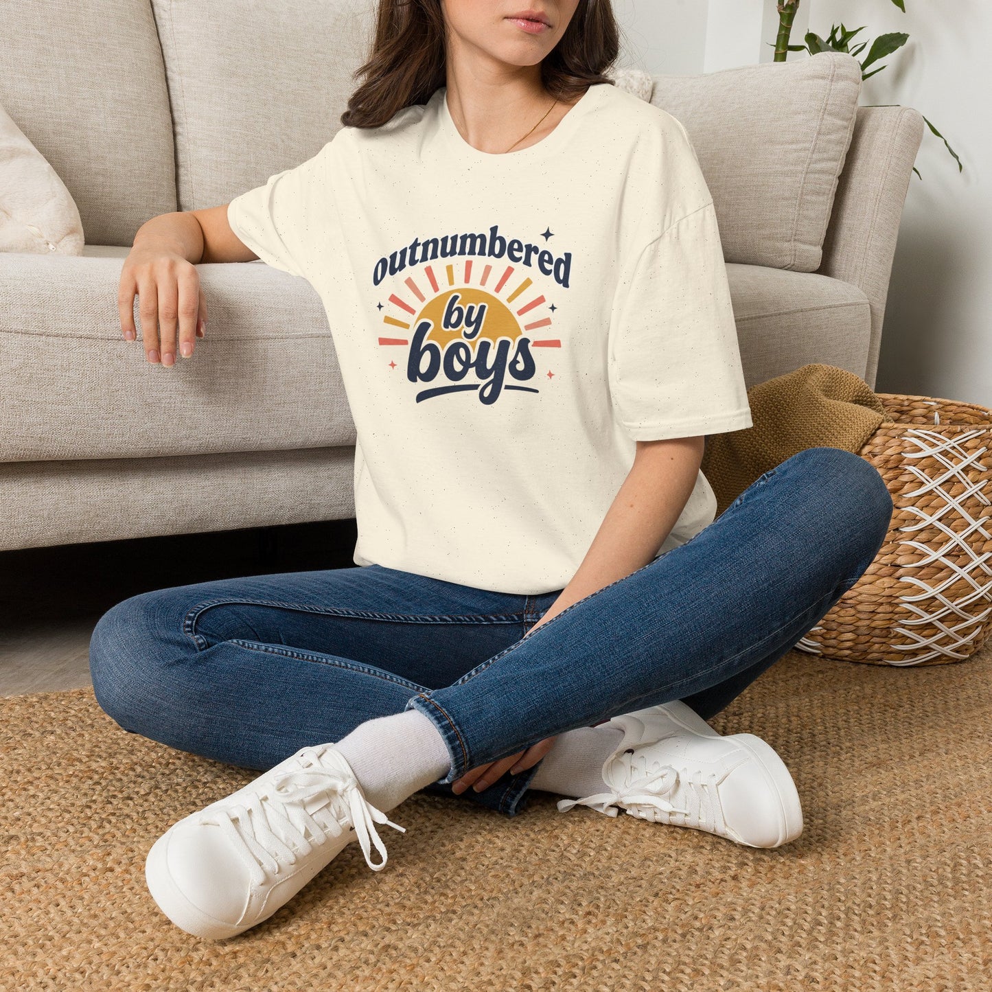 Outnumbered by Boys Tee