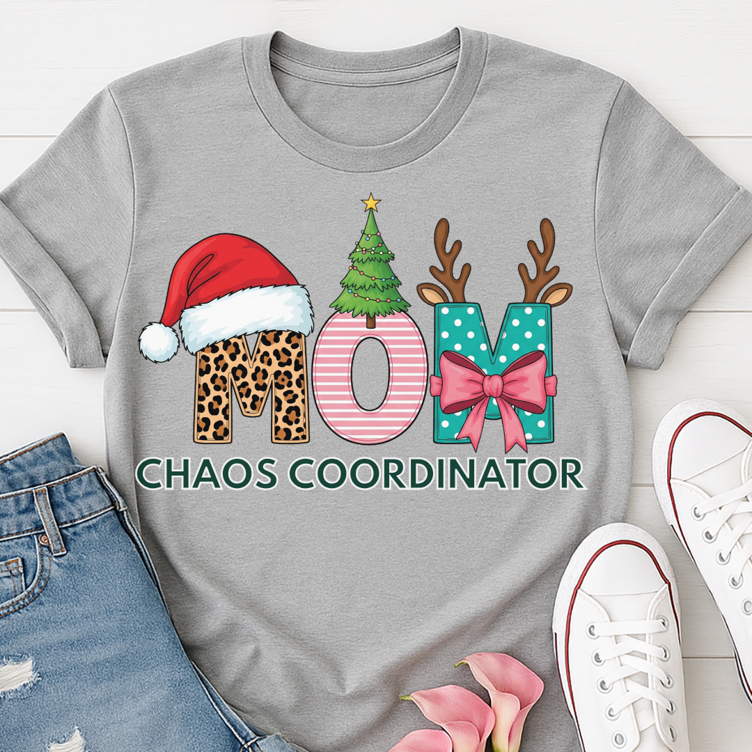 Mom Chaos Coordinator Christmas T-shirt