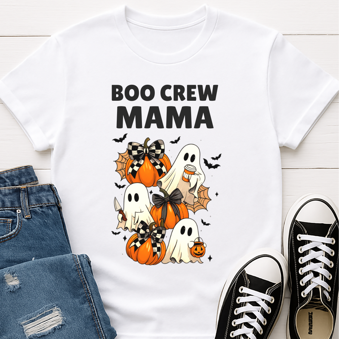 Boo Crew Mama Halloween T-shirt