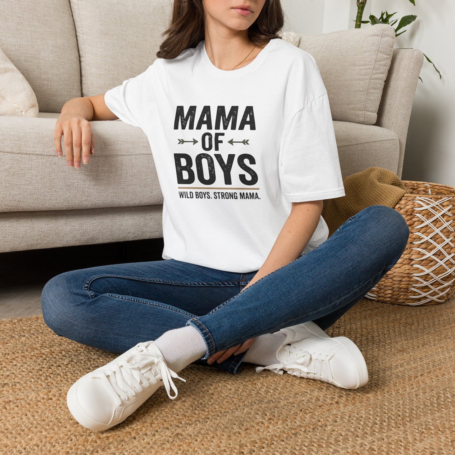 Mama of Boys Wild Boys Stromg Mama T-shirt