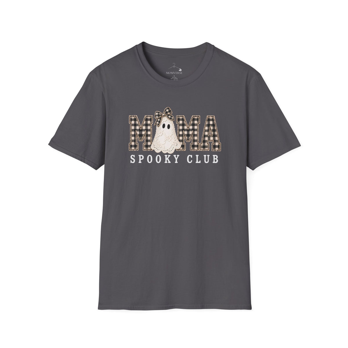 Mama Spooky Club Plaid T‑Shirt