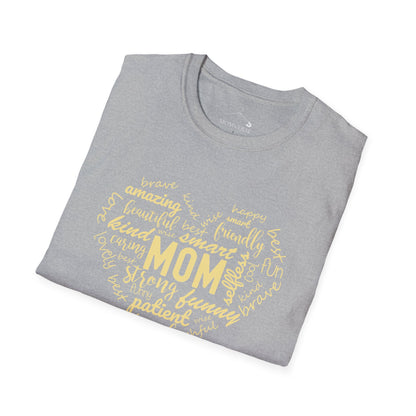 Amazing Mom Word Art T-shirt