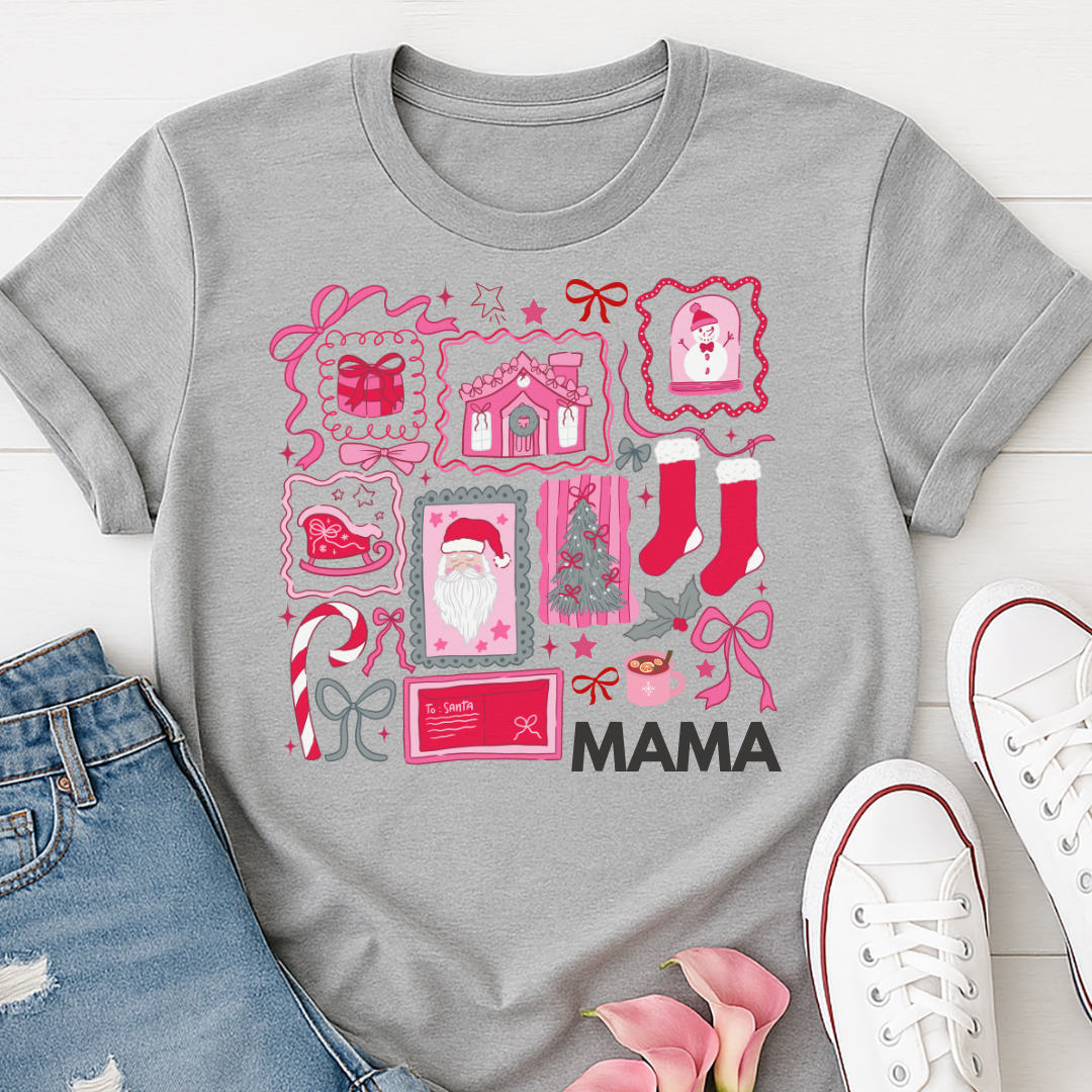 Mama Christmas Icons T-shirt
