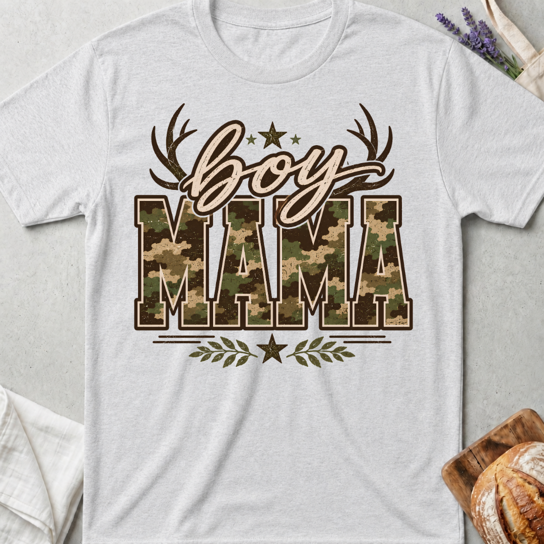 Boy Mama Camouflage T-Shirt