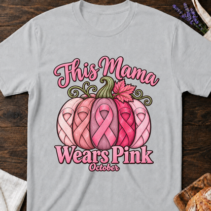 This Mama Wears Pink Pumpkin T-Shirt