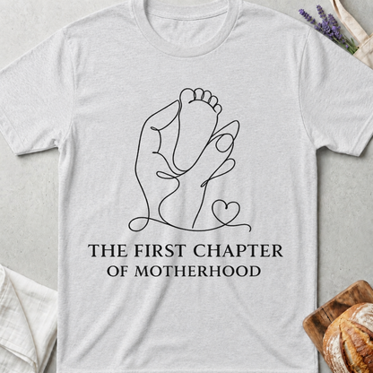 The First Chapter Shirt of Motherhood – Minimal New Mom Tee
