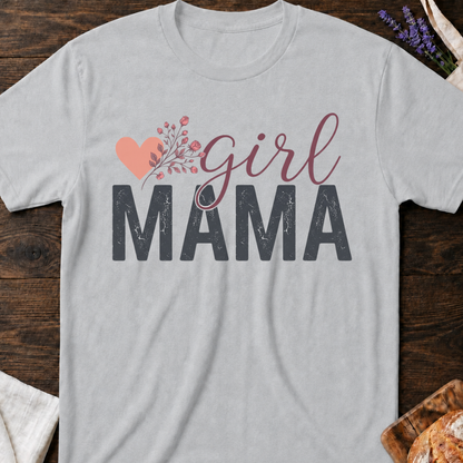 Floral Girl Mama T-shirt