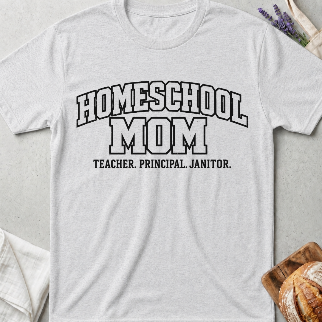 Homeschool Mom T-Shirt | Teacher Principal Janitor Shirt