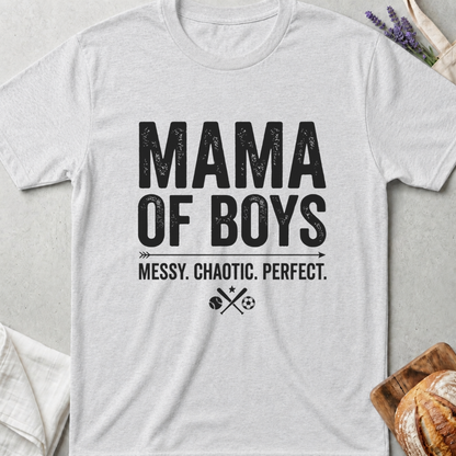 Mama of Boys Messy Shirt | Messy Chaotic Perfect Motherhood Tee