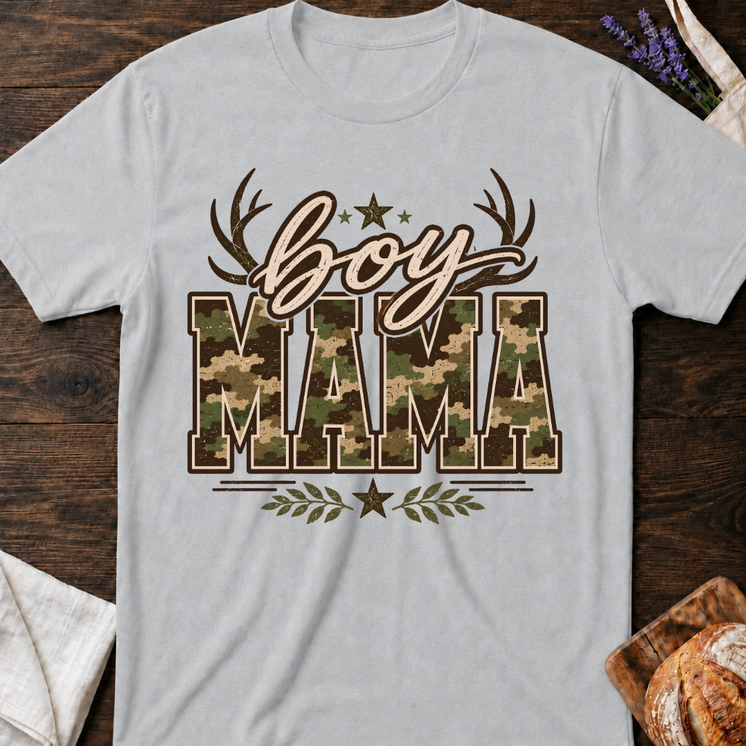 Boy Mama Camouflage T-Shirt