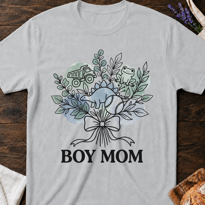 Boy Mom Wildflowers T-Shirt