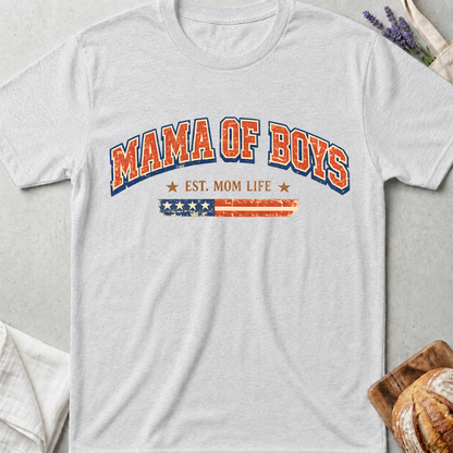 Mama of Boys Patriotic T-shirt