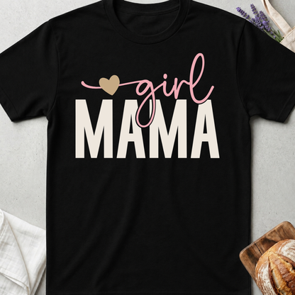 Girl Mama T-shirt - Cute Girl Mom Shirt - Motherhood Gift for Moms