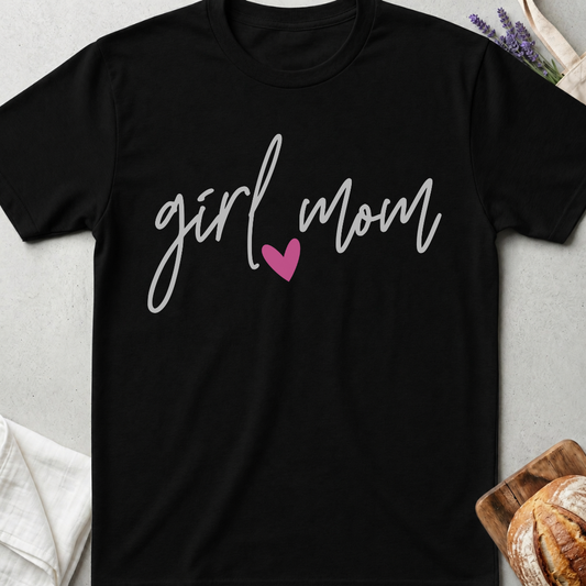 Girl Mom Script T-Shirt - Girl Mama Shirt - Mom Life Tee
