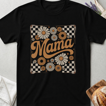 Retro Floral Mama T-Shirt