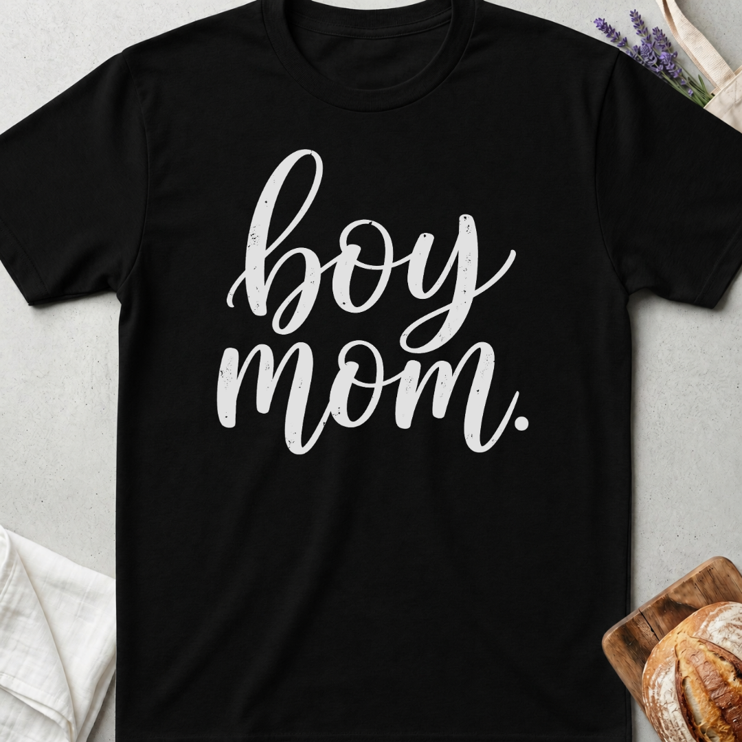 Minimalist Boy Mom T-Shirt