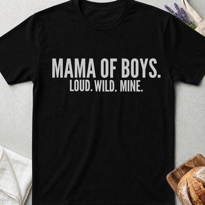 Mama of Boys Shirt - Boy Mom Life Tee