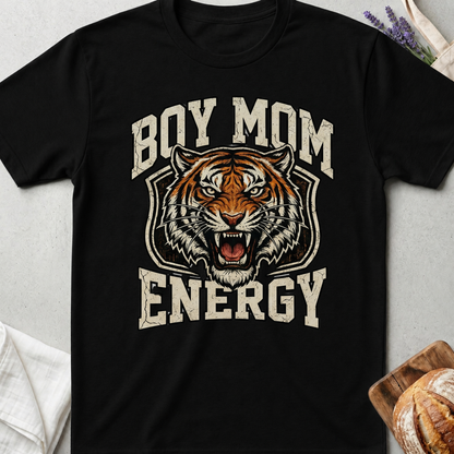 Boy Mom Energy T-Shirt | Fierce Tiger Mom Shirt