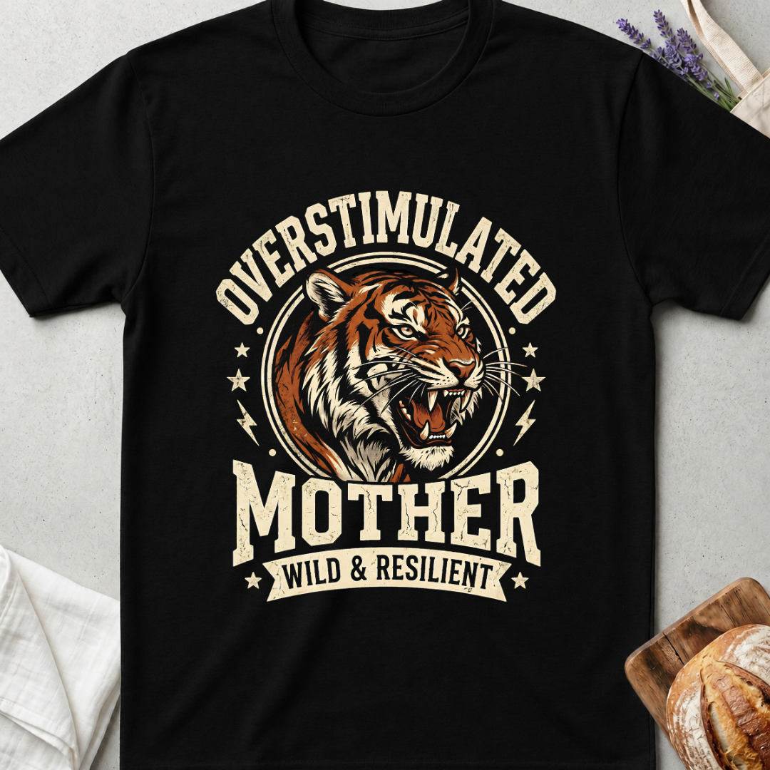 Overstimulated Mother T-Shirt | Wild & Resilient Tee