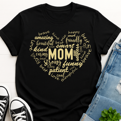 Amazing Mom Word Art T-shirt