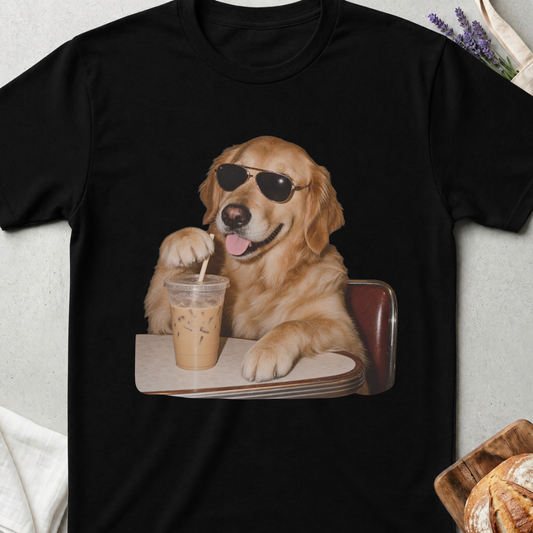 Golden Retriever Iced Coffee T-Shirt