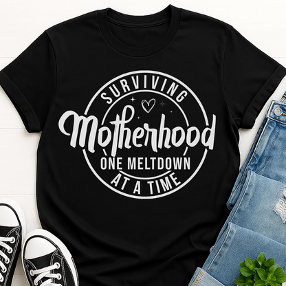Surviving Motherhood T-shirt - Funny Mom Life Tee