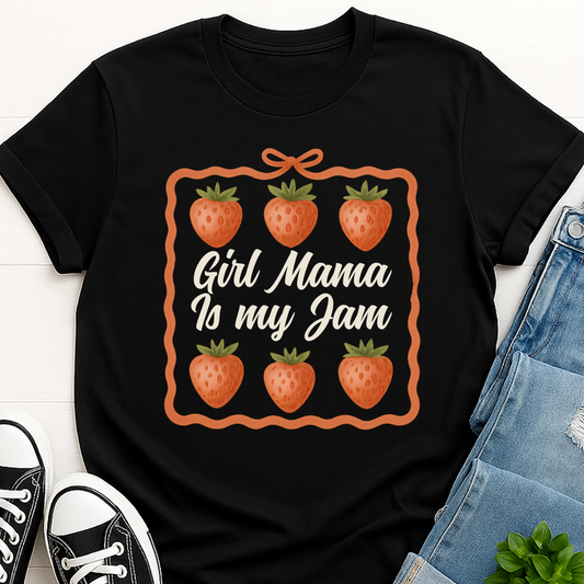Strawberry Girl mama Is My Jam T-shirt