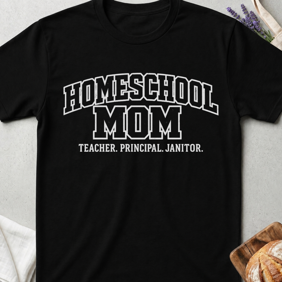 Homeschool Mom T-Shirt | Teacher Principal Janitor Shirt