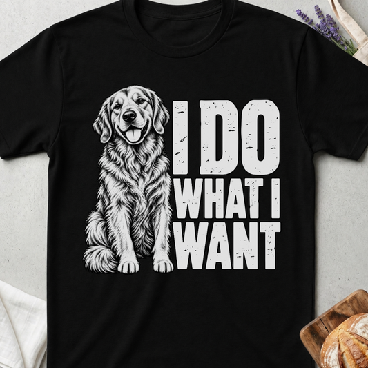 Golden Retriever Attitude T‑Shirt