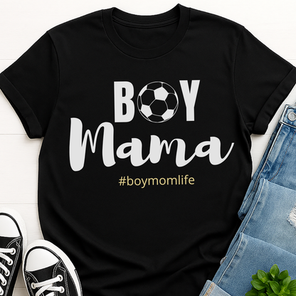 Boy Mama Soccer T-shirt