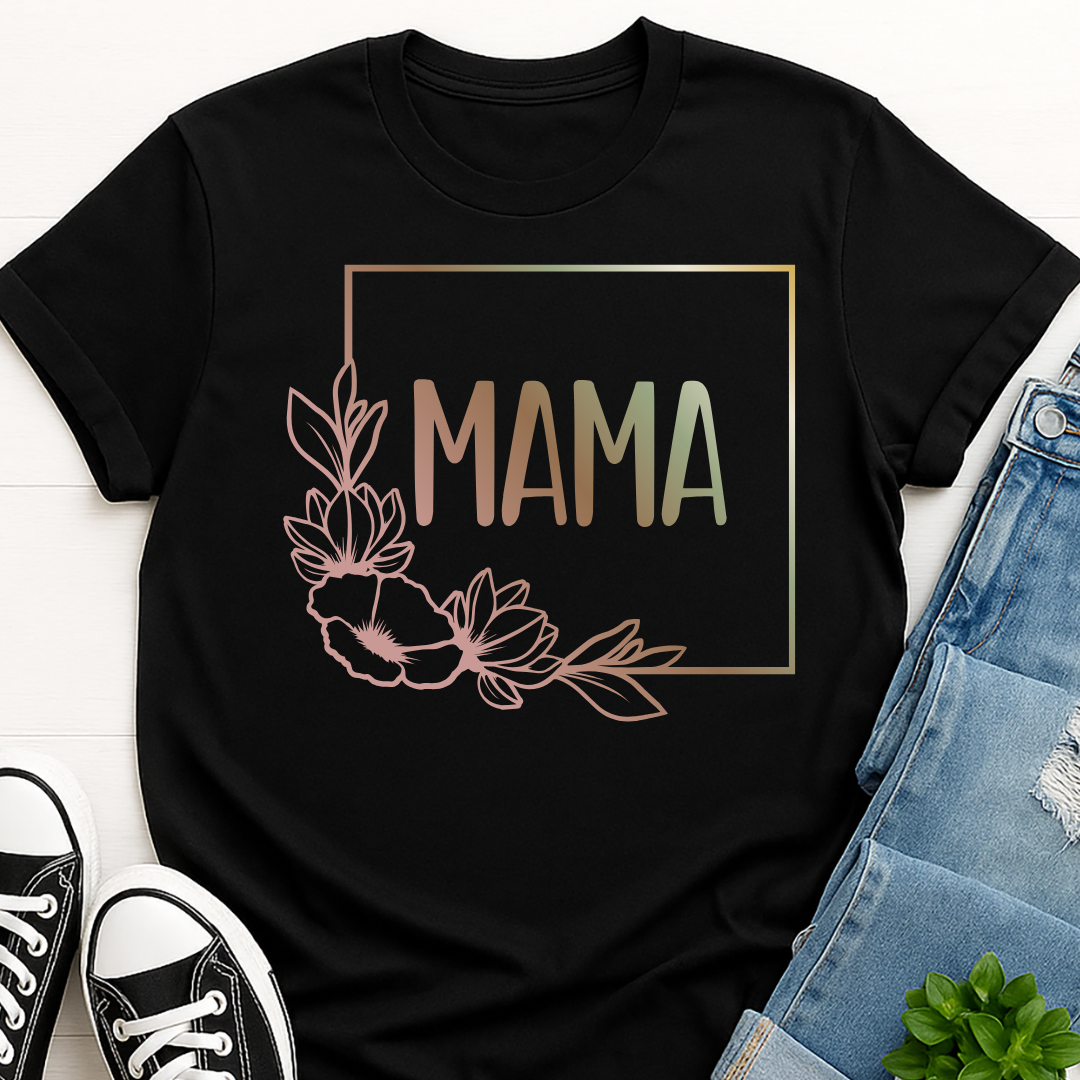 Boho Floral Mama T-shirt