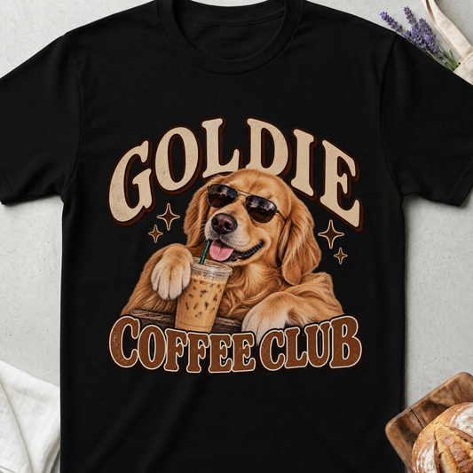 Goldie Coffee Club Dog T-Shirt