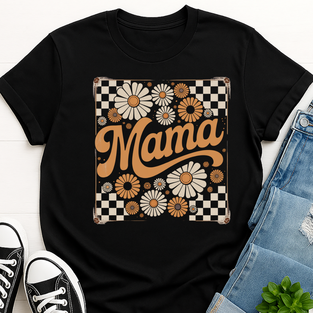 Retro Floral Mama T-shirt