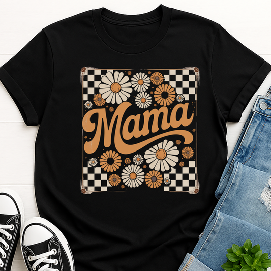 Retro Floral Mama T-shirt