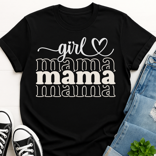 Girl Mama T-shirt - Mom Tee