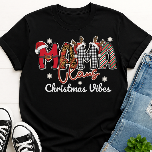 Mama Claus Christmas Vibes T-shirt