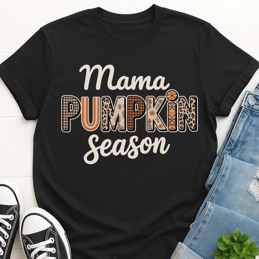 Mama Pumpkin Season - Fall Mama T-shirt