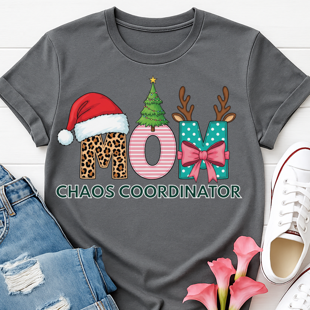 Mom Chaos Coordinator Christmas T-shirt