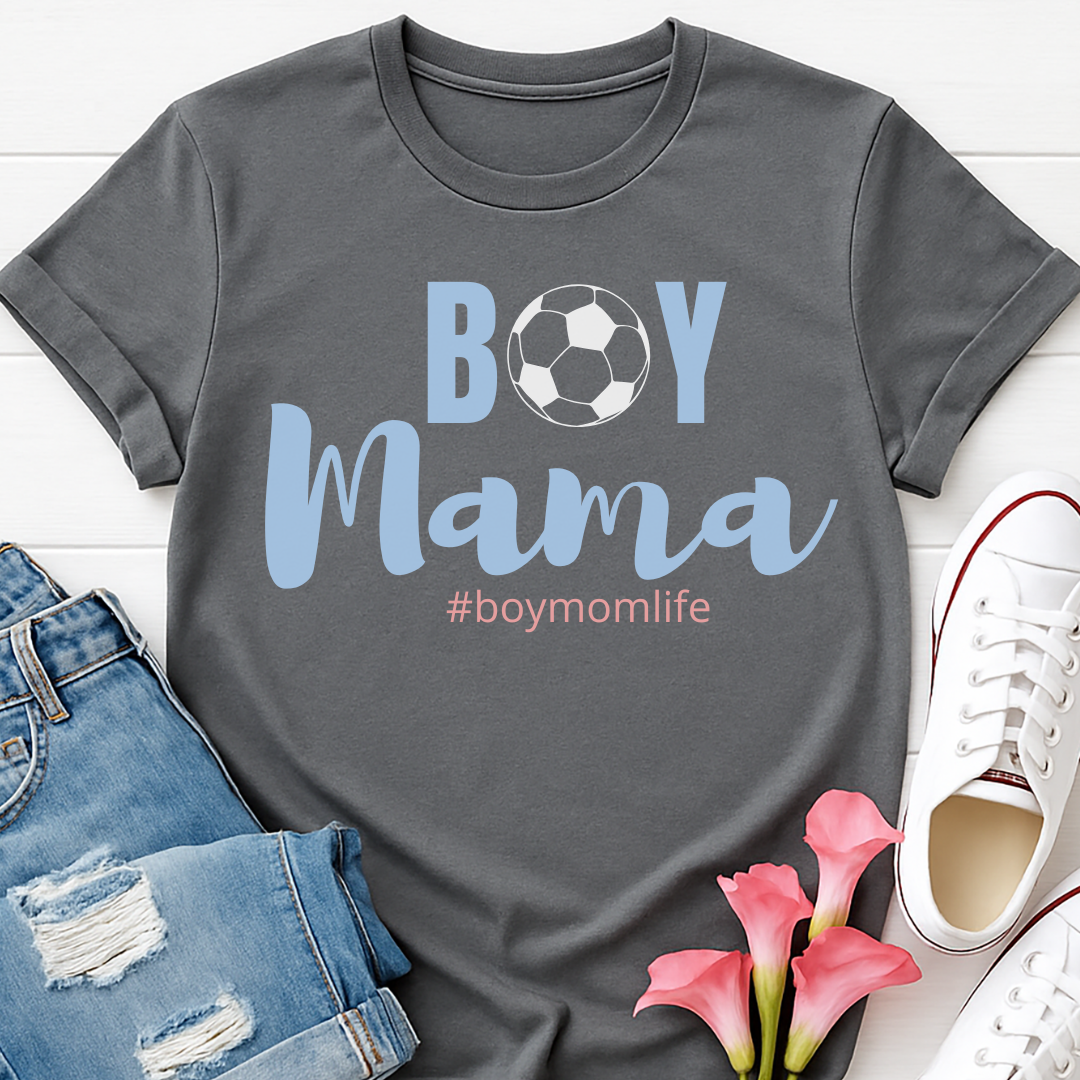 Boy Mama Soccer T-shirt