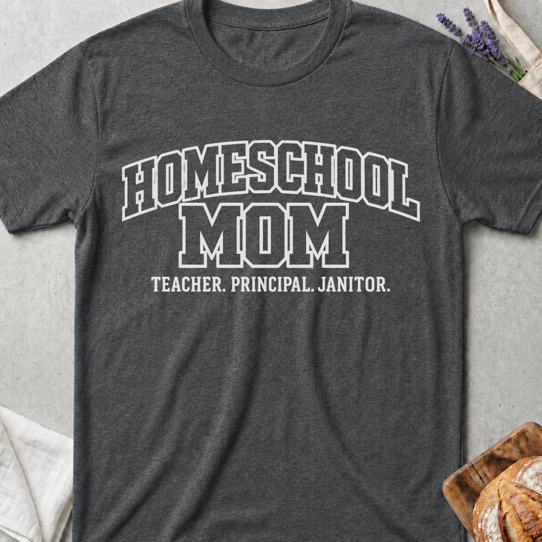 Homeschool Mom T-Shirt | Teacher Principal Janitor Shirt