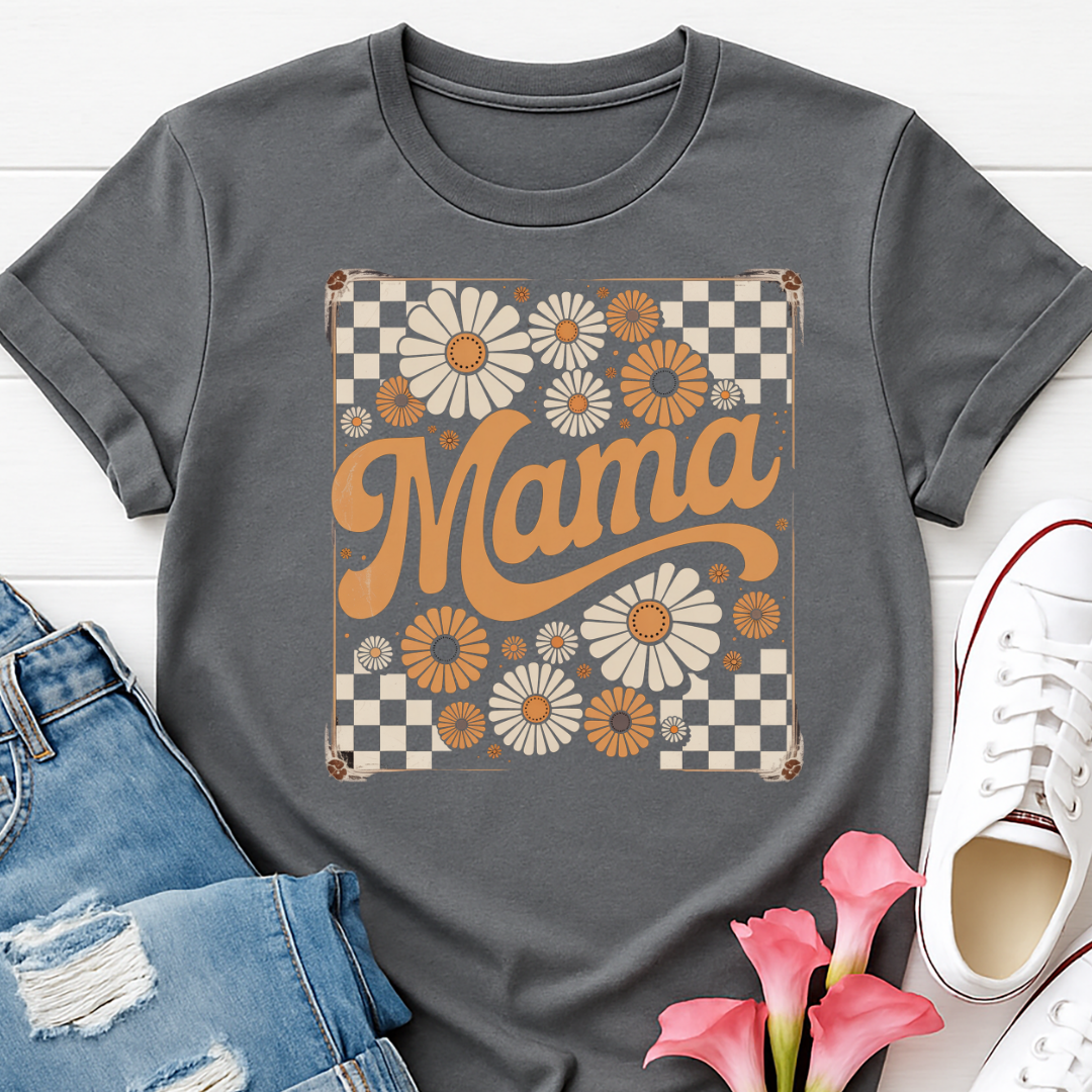 Retro Floral Mama T-shirt