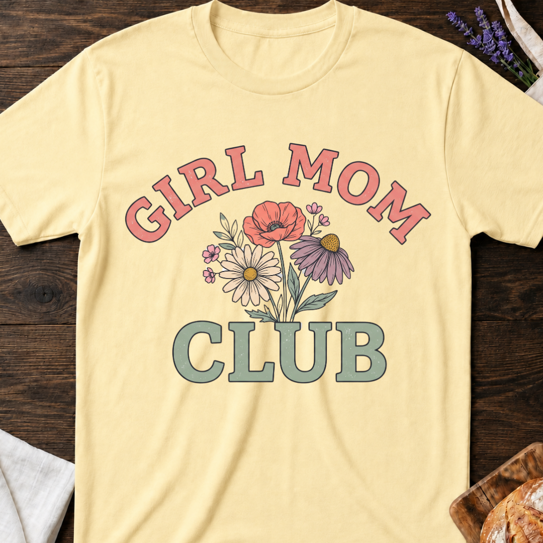 Girl Mom Flowers T-Shirt