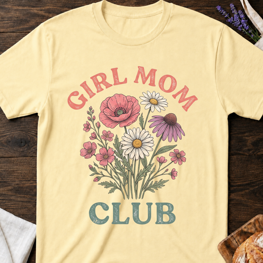 Girl Mom Club T-Shirt - Wildflower Graphic Tee