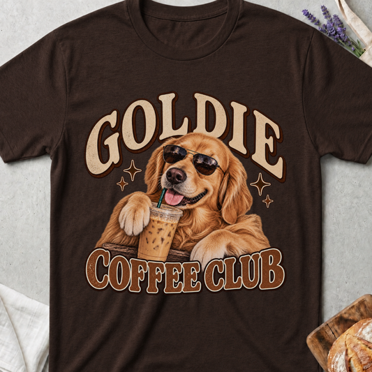 Goldie Coffee Club Dog T-Shirt