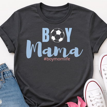 Boy Mama Soccer T-shirt