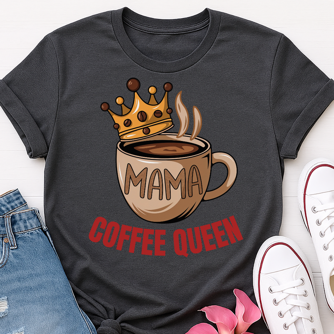 Mama Coffee Queen Christmas T-shirt